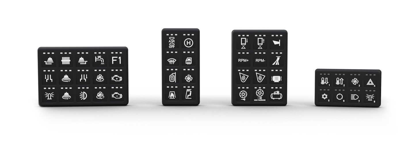 Different keypad legend types