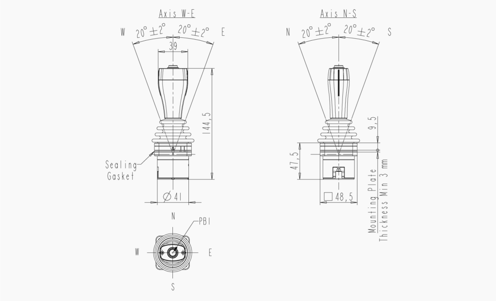 MO 395C Technical Drawing